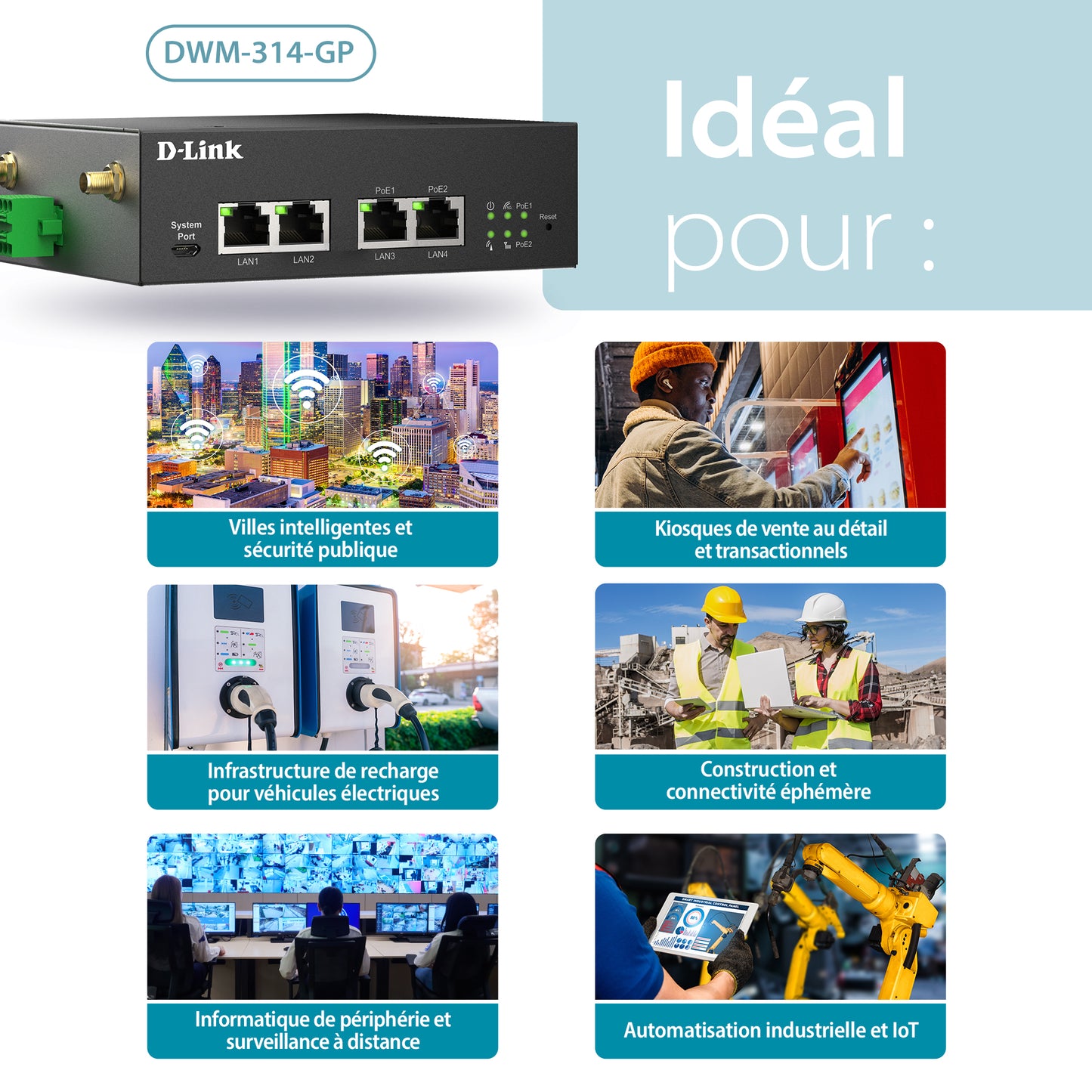 5G PoE Rugged Modem/Gateway - DWM-314-GP