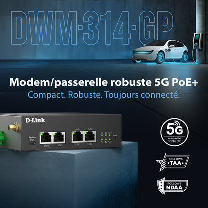 5G PoE Rugged Modem/Gateway - DWM-314-GP