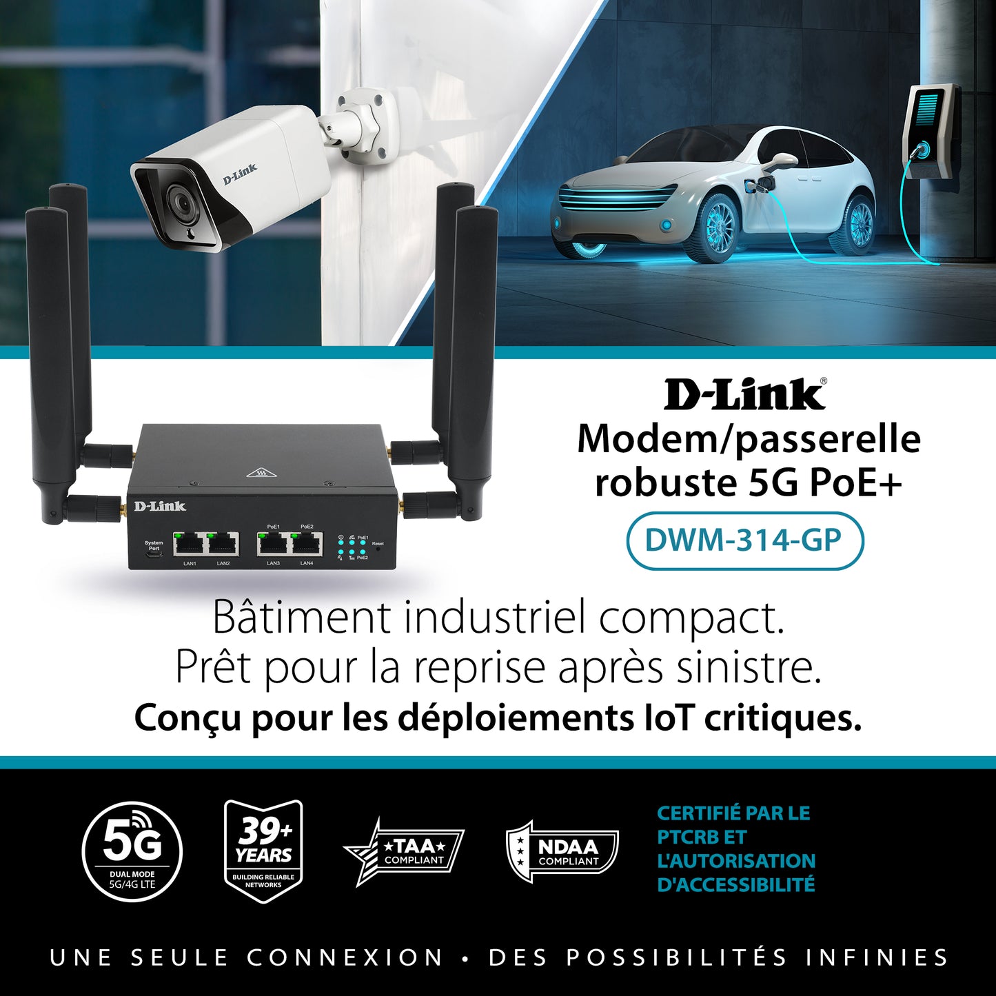 5G PoE Rugged Modem/Gateway - DWM-314-GP