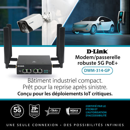 5G PoE Rugged Modem/Gateway - DWM-314-GP