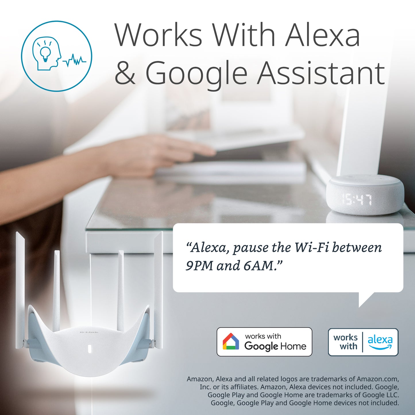 Routeur intelligent Wi-Fi 7 double bande D-Link BE3600 - 36 R