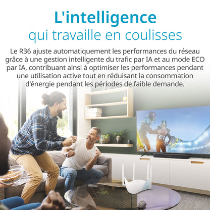 Routeur intelligent Wi-Fi 7 double bande D-Link BE3600 - 36 R
