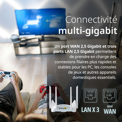 Routeur intelligent Wi-Fi 7 double bande D-Link BE3600 - 36 R