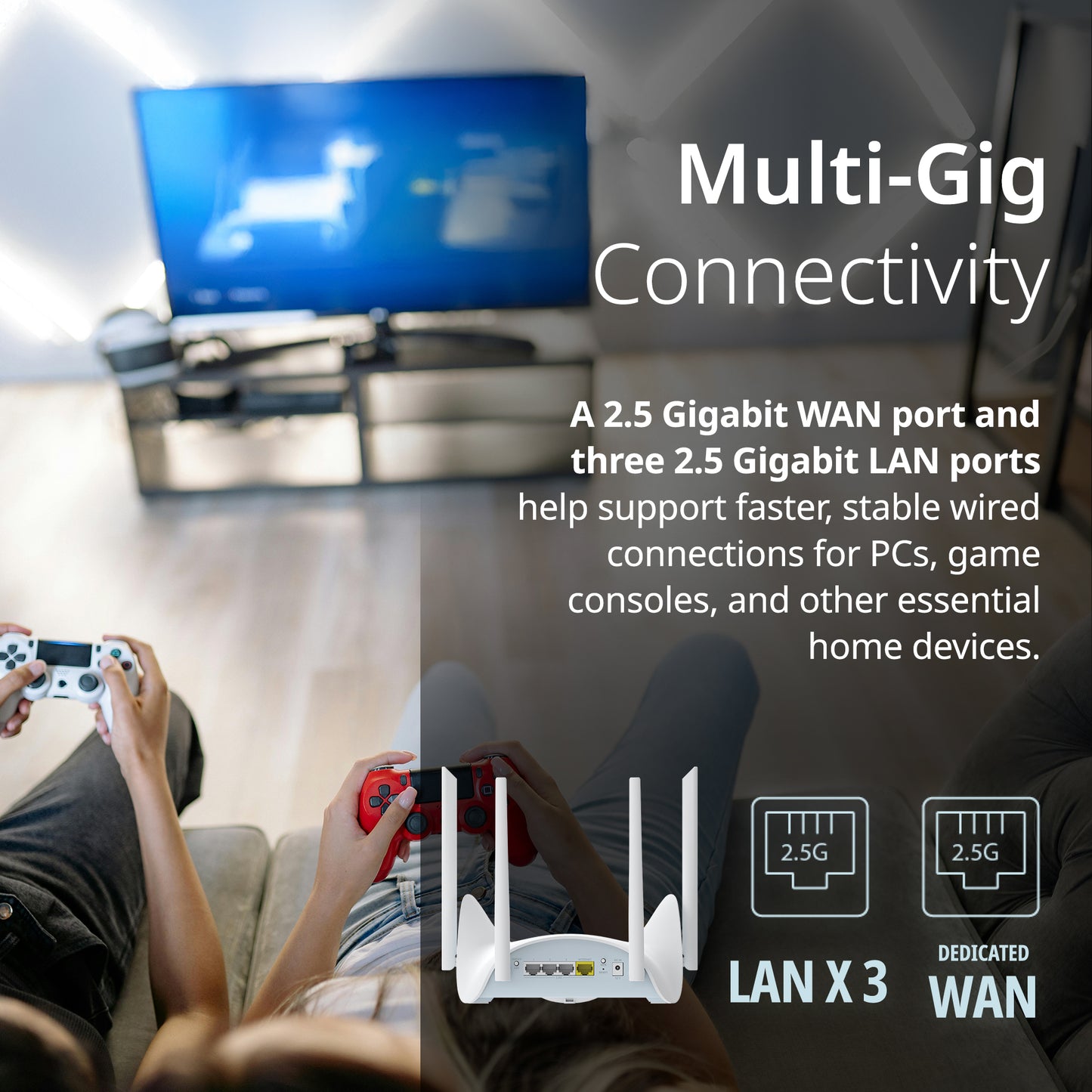 Routeur intelligent Wi-Fi 7 double bande D-Link BE3600 - 36 R
