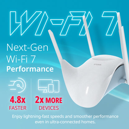 D-Link BE9500 Tri-Band Wi-Fi 7 Smart Router - R95