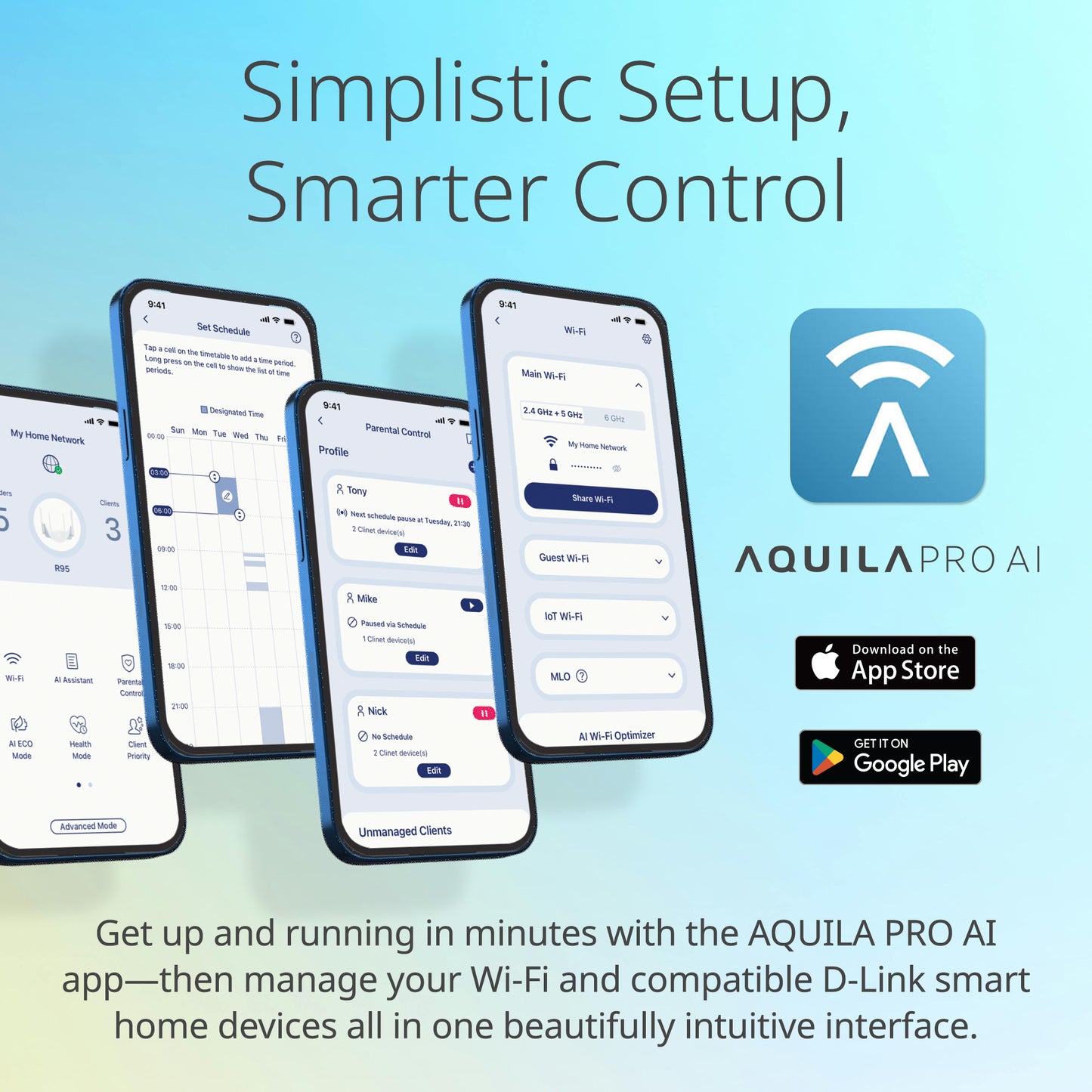 D-Link BE9500 Tri-Band Wi-Fi 7 Smart Router - R95