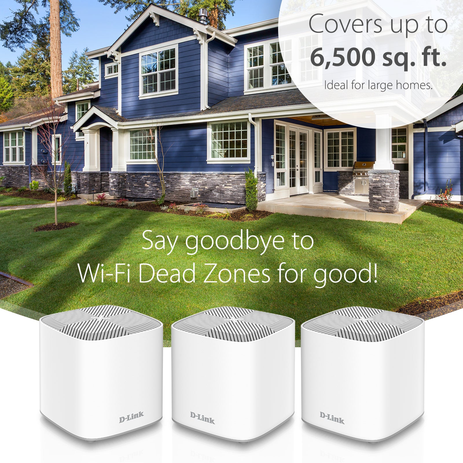 AX1800 Dual-Band Whole Home Mesh Wi-Fi 6 System - 3-pack - COVR-X1863 –  D-Link Shop Canada