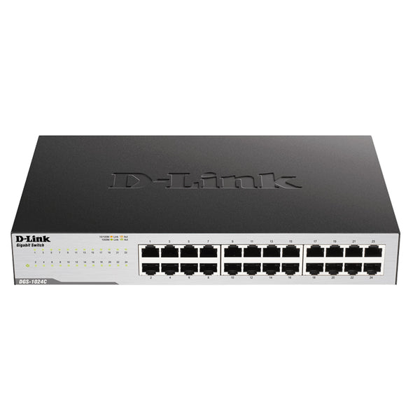 24-Port Gigabit Unmanaged Rackmount Switch - DGS-1024C